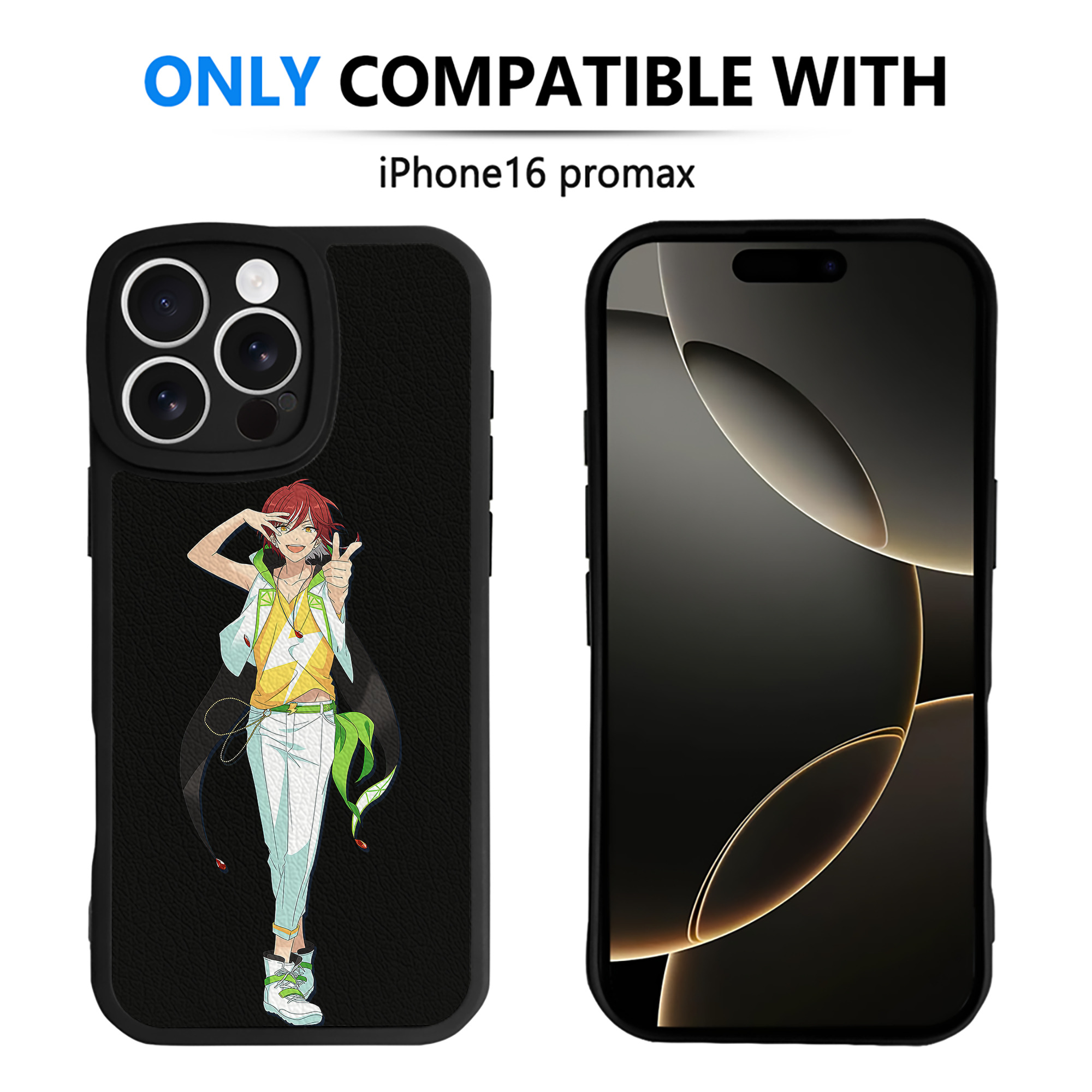 （画像用） あんさんぶるスターズ! Ensemble Stars 【iPhone 16シリーズ対応】シリコンスマホケース（レザー調） 材質：シリコン